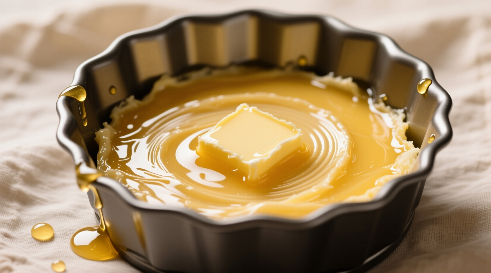 how grease cake pan