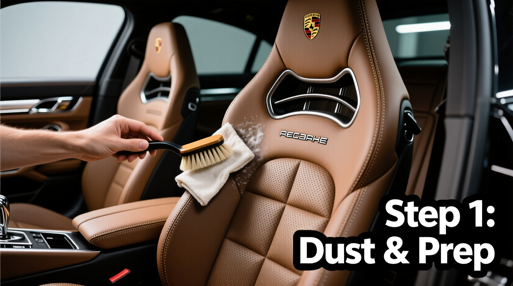 recaro seat cleaning porsche leather