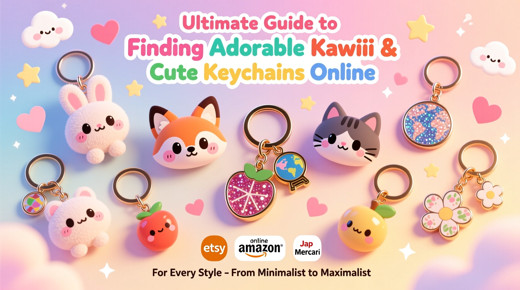 ultimate guide to finding adorable kawaii and cute keychains online for every style