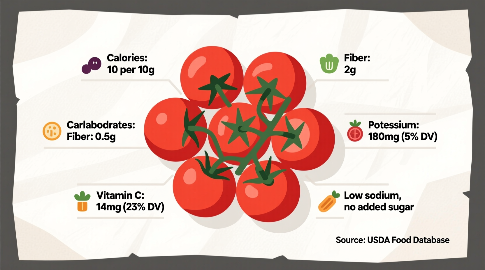 grape tomato nutrition facts