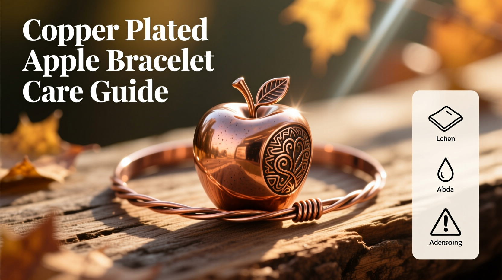 the ultimate guide to maintaining and caring for your copper plated apple bracelet