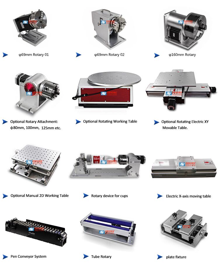 PP PC PVC marking engraving machine on plastics pcb printing machine laser print to pcb with 2D Working Table