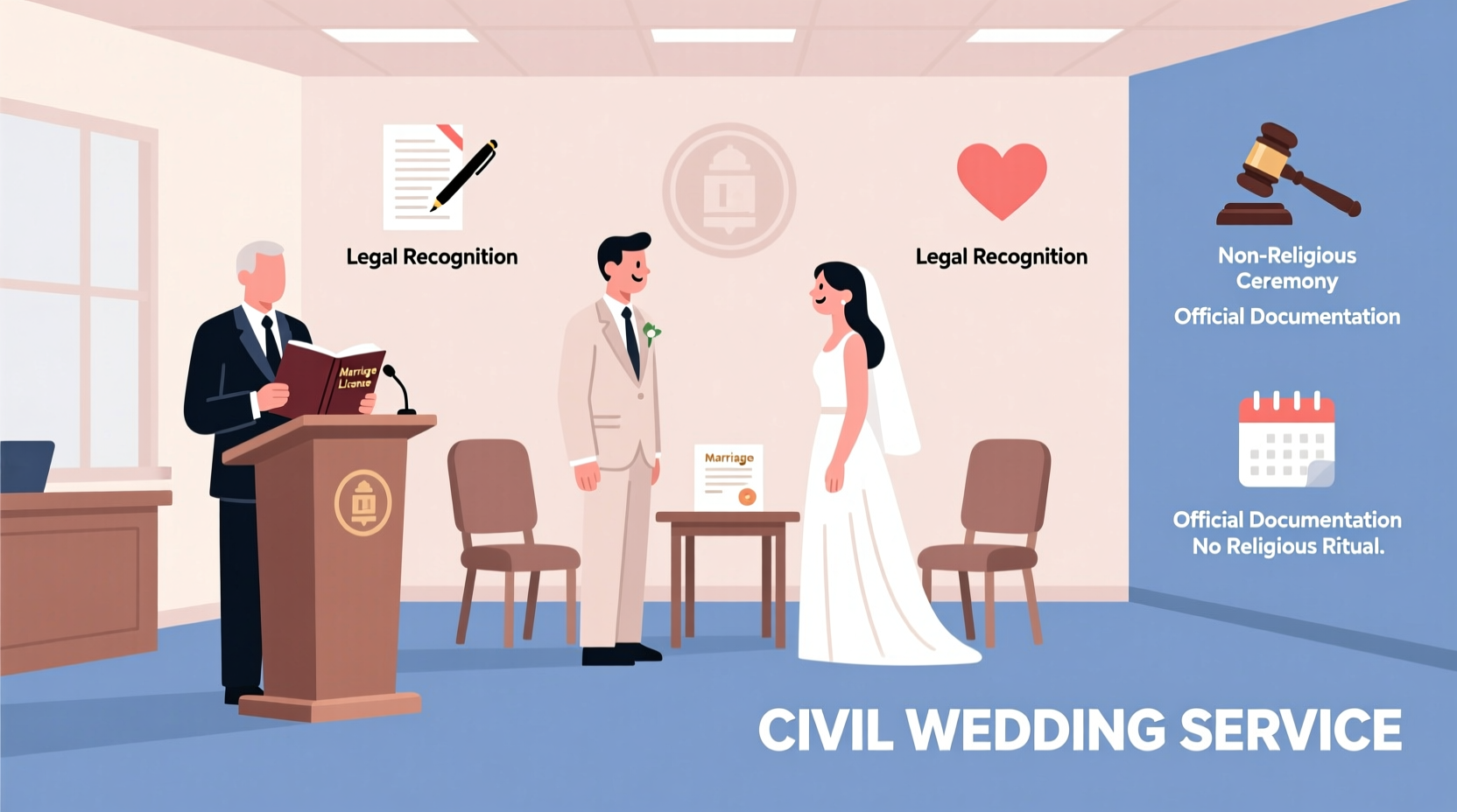 what is a civil wedding service