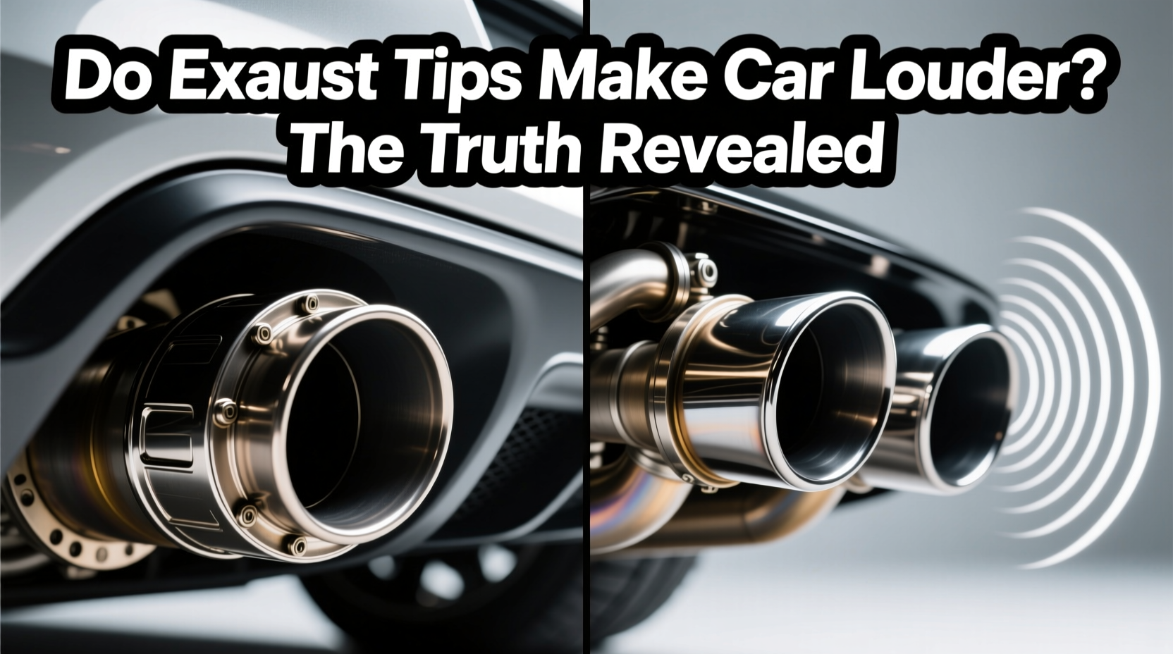 do exhaust tips make car louder