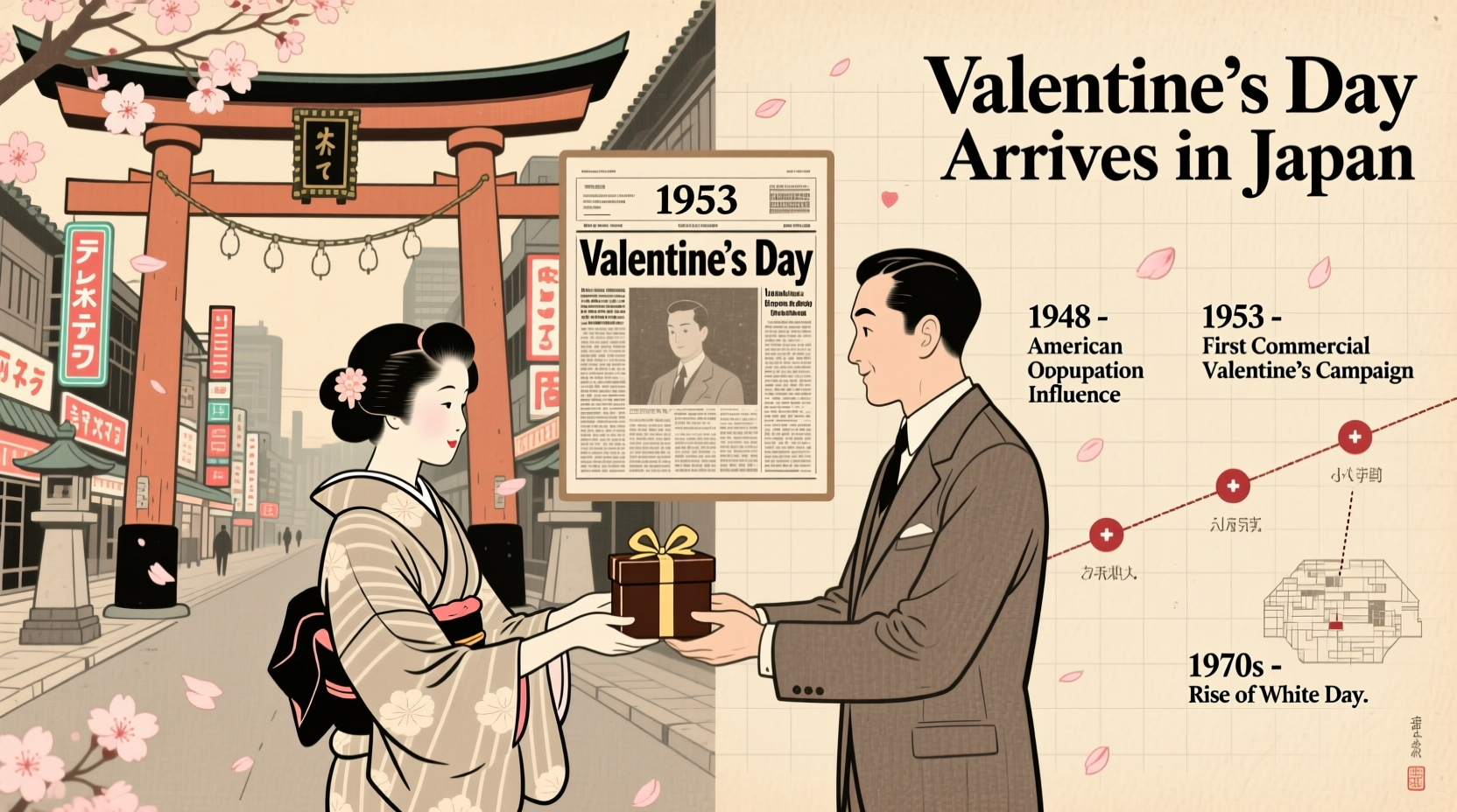 when was valentines day introduced in japan
