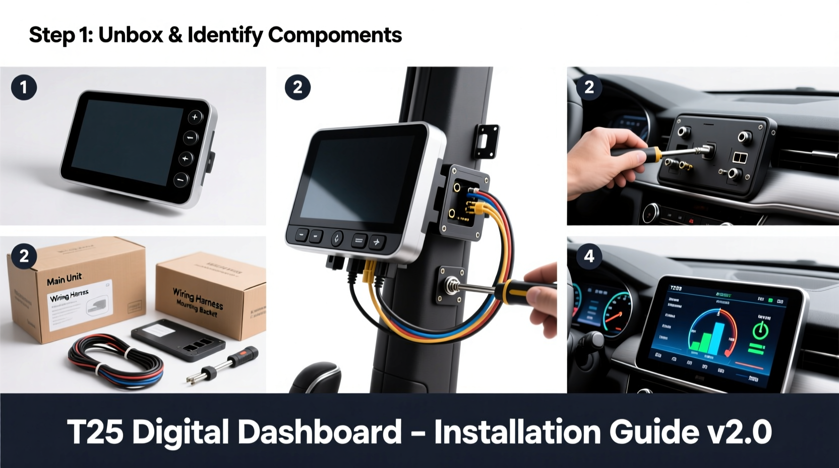T25 Digital Dashboard Installation: Complete Step-by-Step Guide