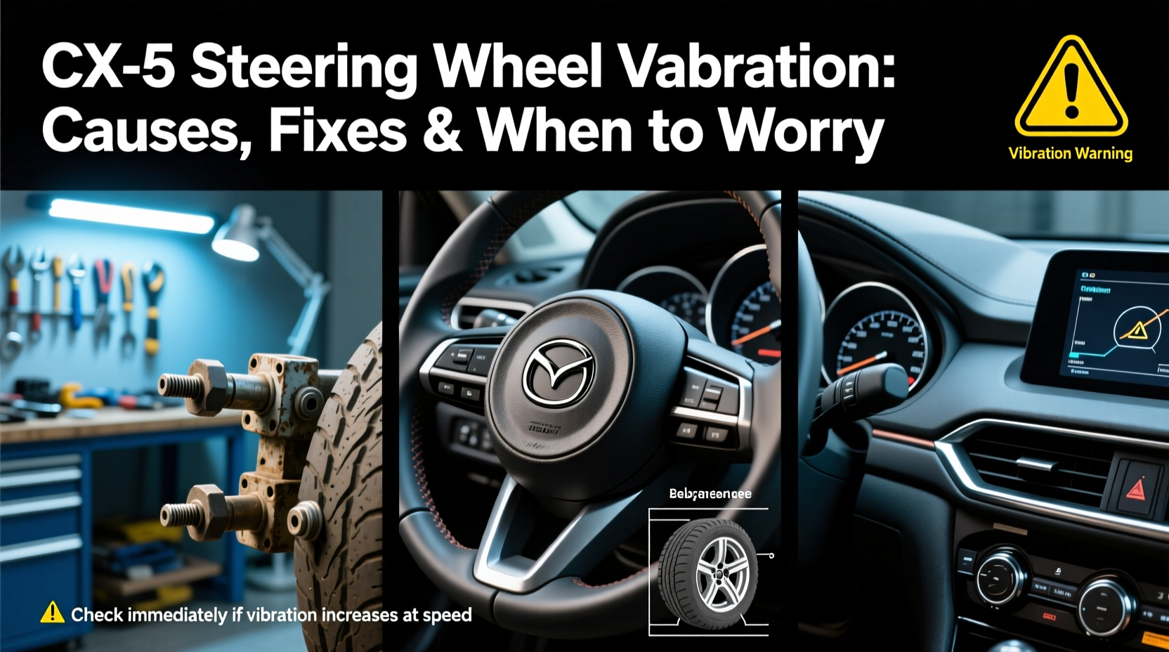 cx5 steering wheel vibration