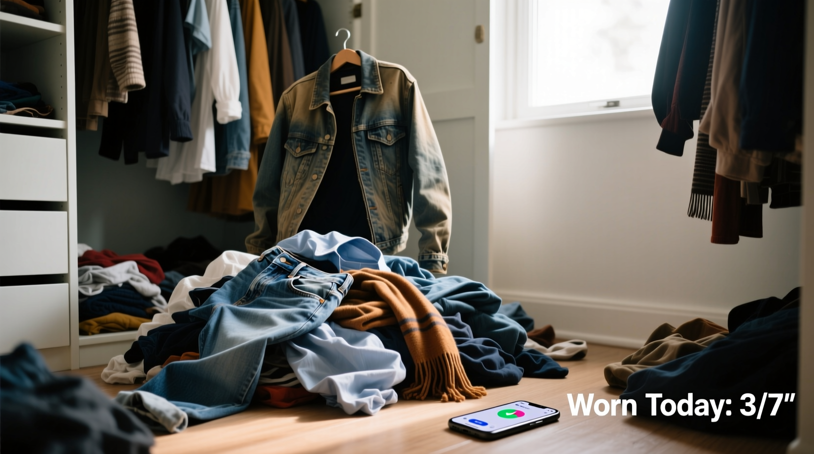 purge your wardrobe by tracking what gets worn