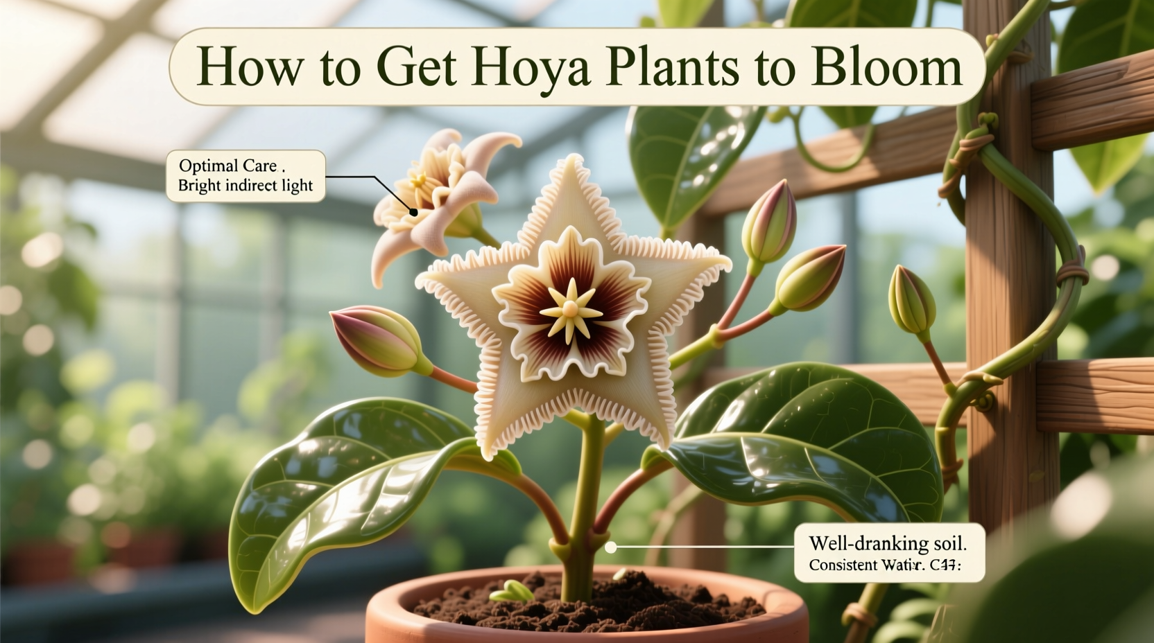 how to get hoya plants to bloom