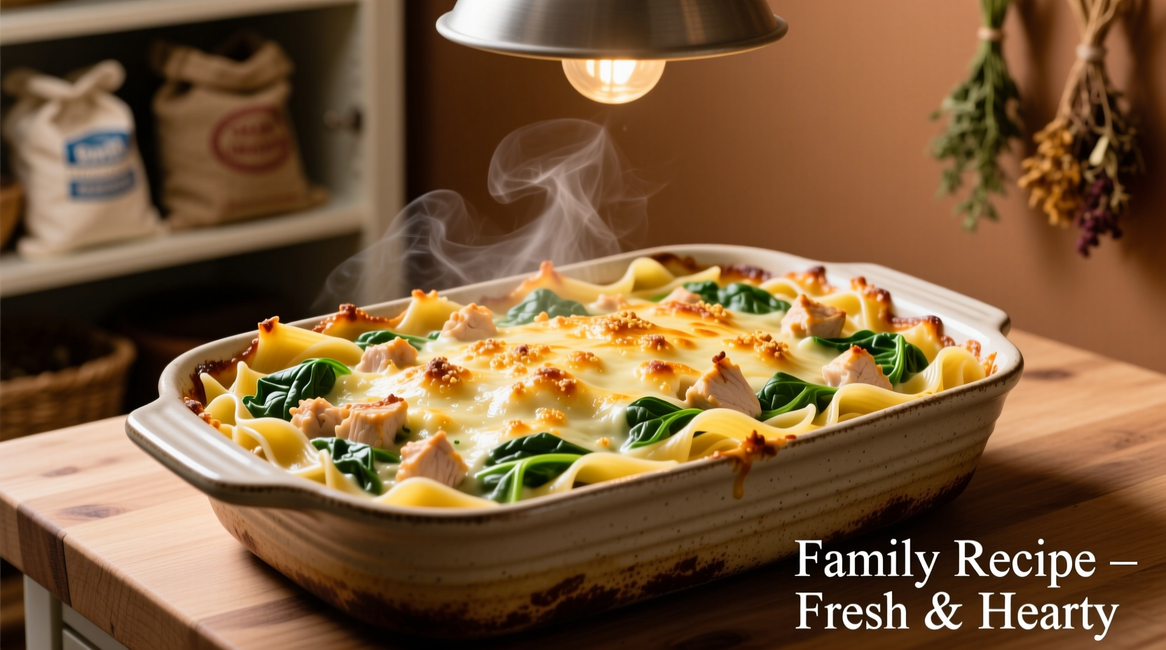 Perfect Chicken Spinach Pasta Bake Recipe in 45 Minutes