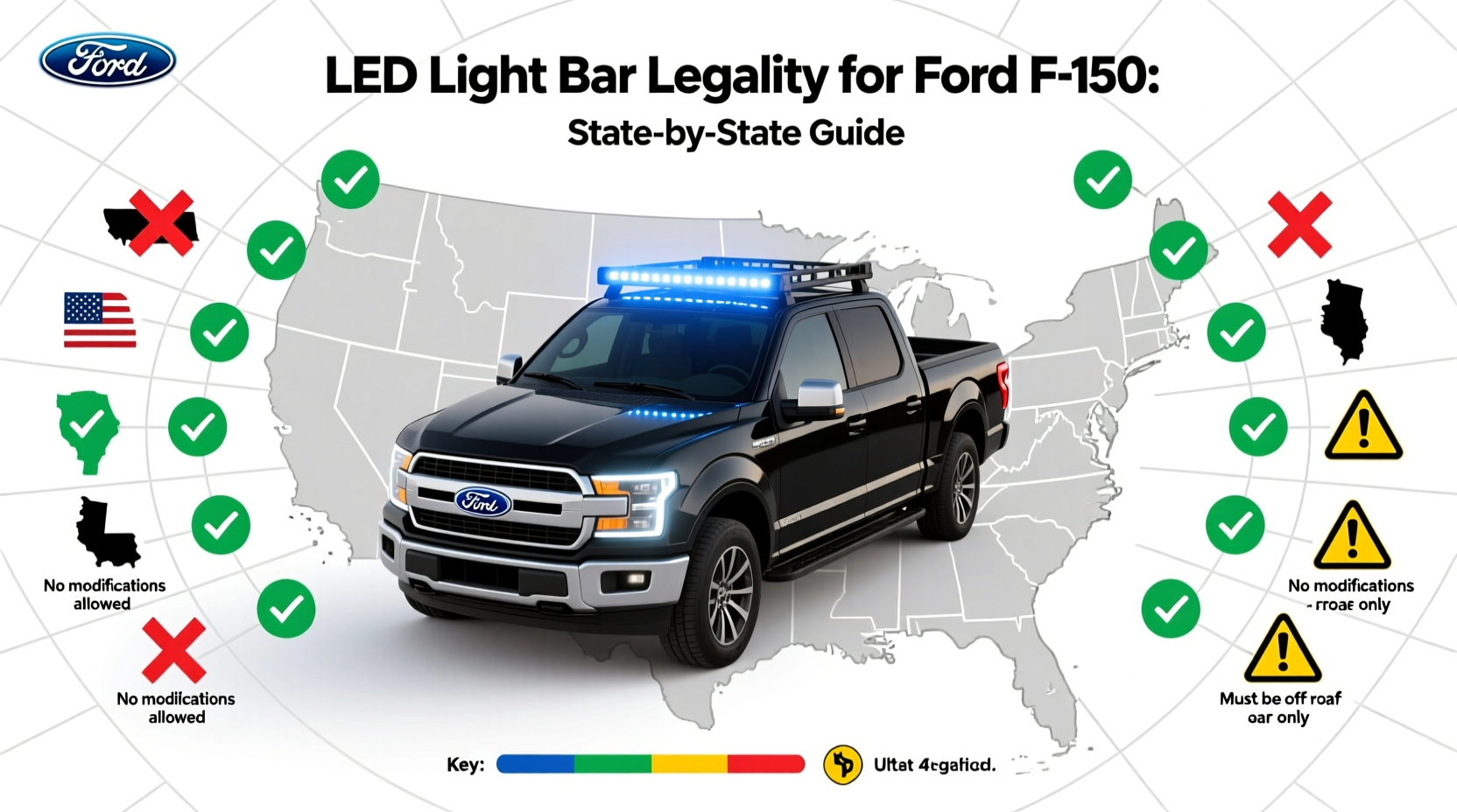 led light bar legality f150