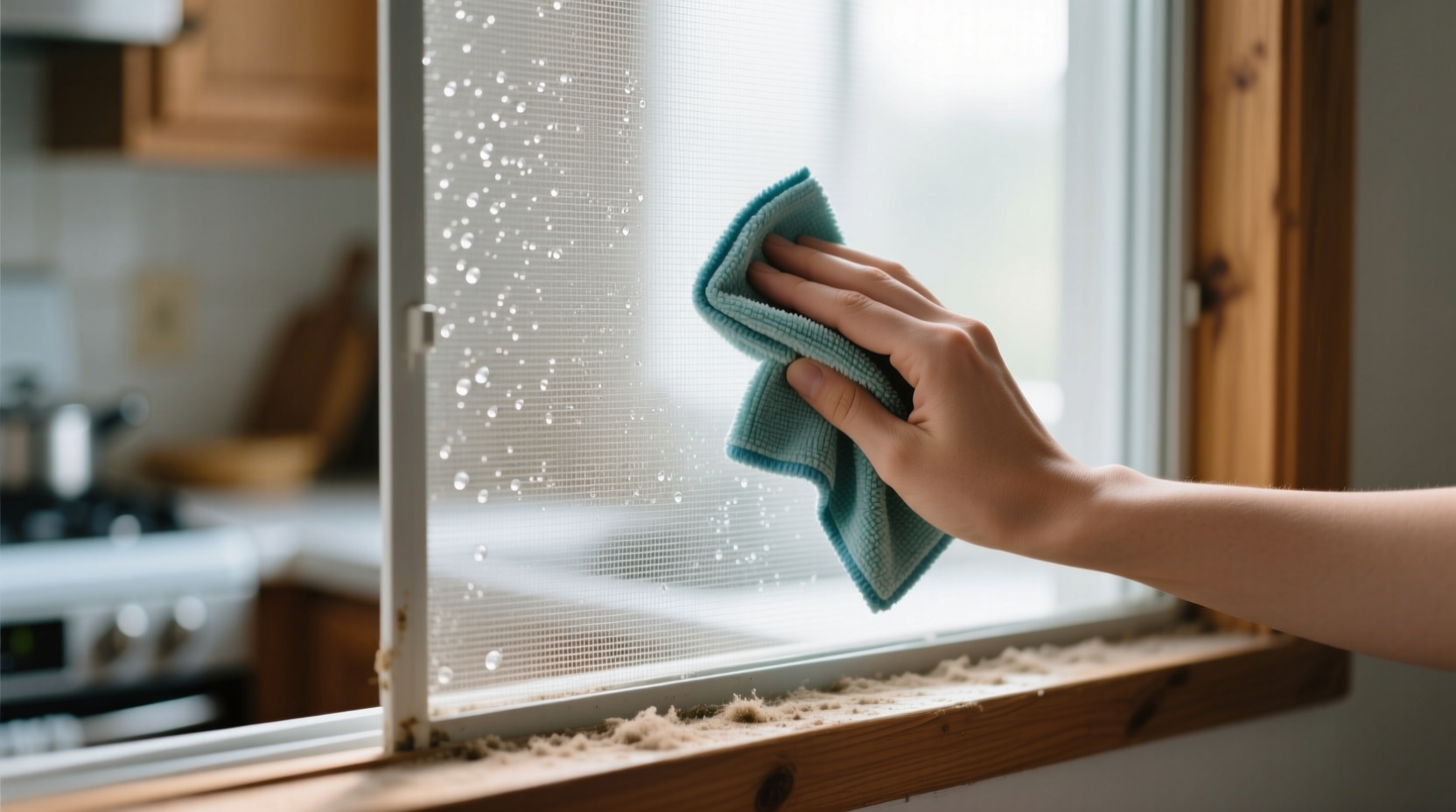 how to clean window screens
