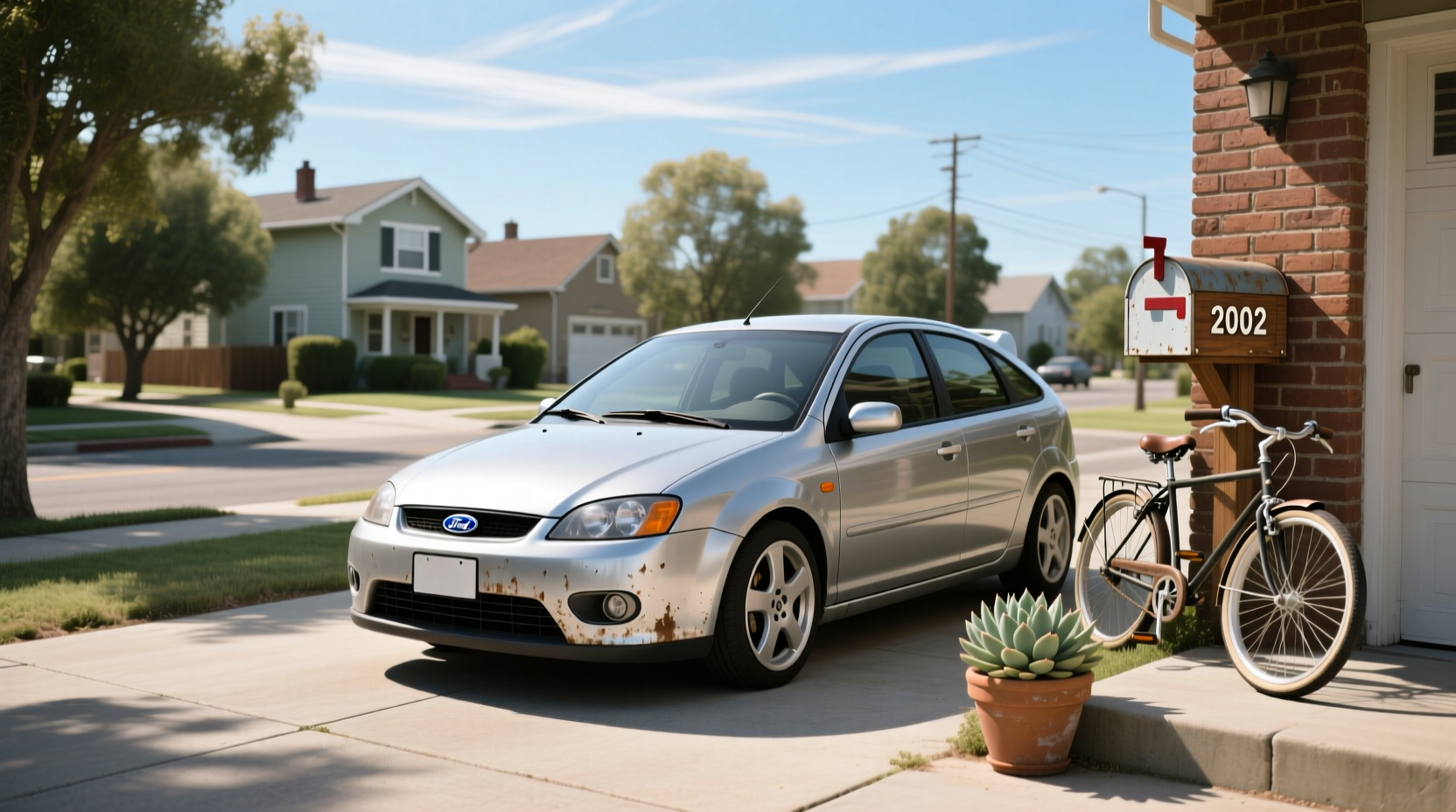 2002 Ford Focus Hatchback ZX3 side view