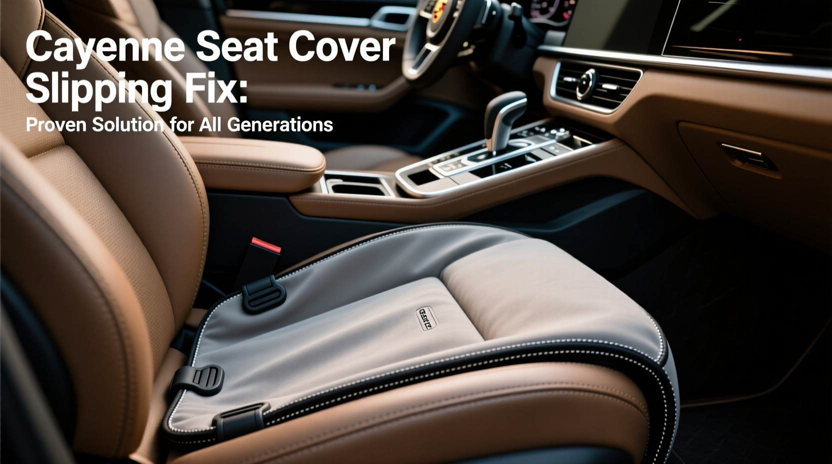 cayenne seat cover slipping fix