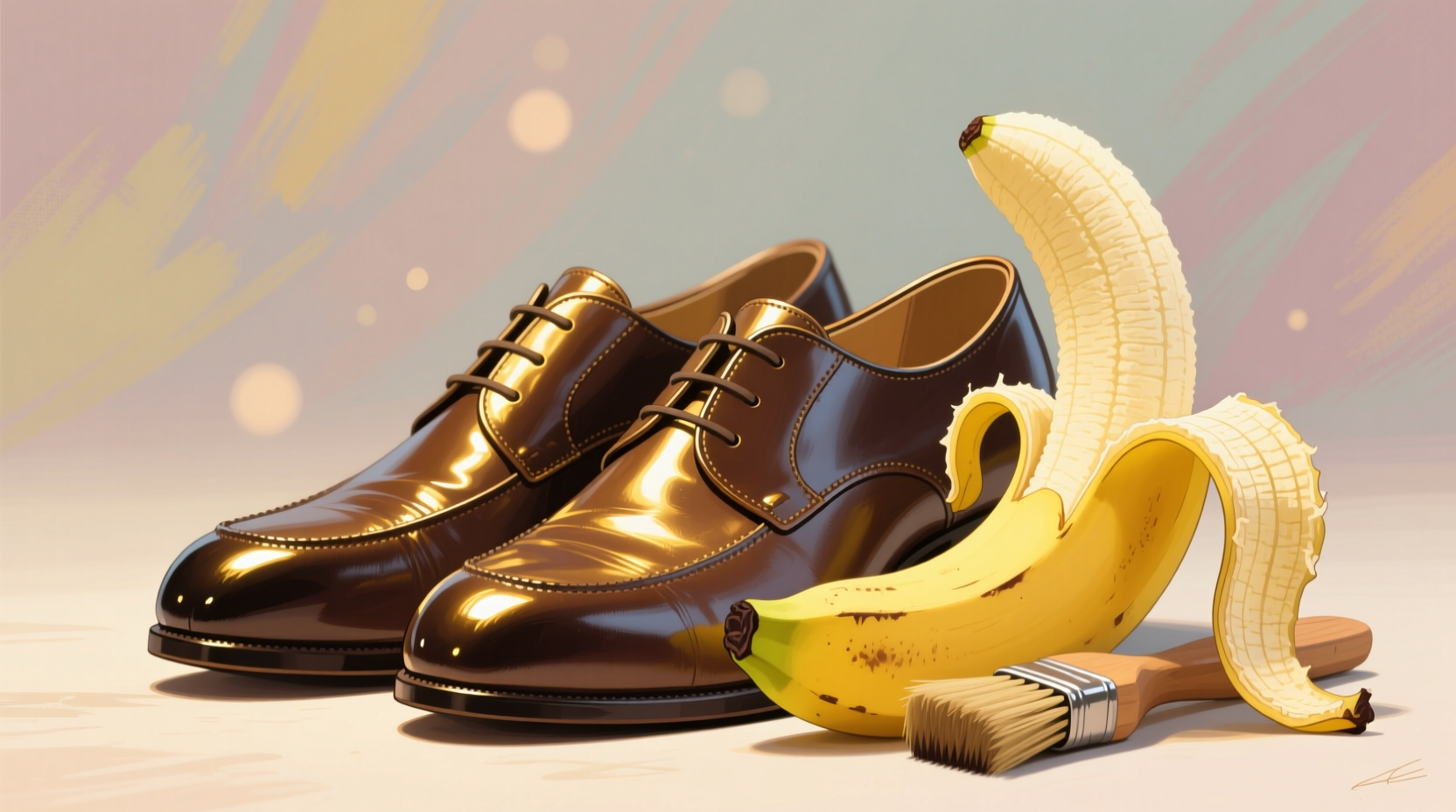 polish your shoes with a banana