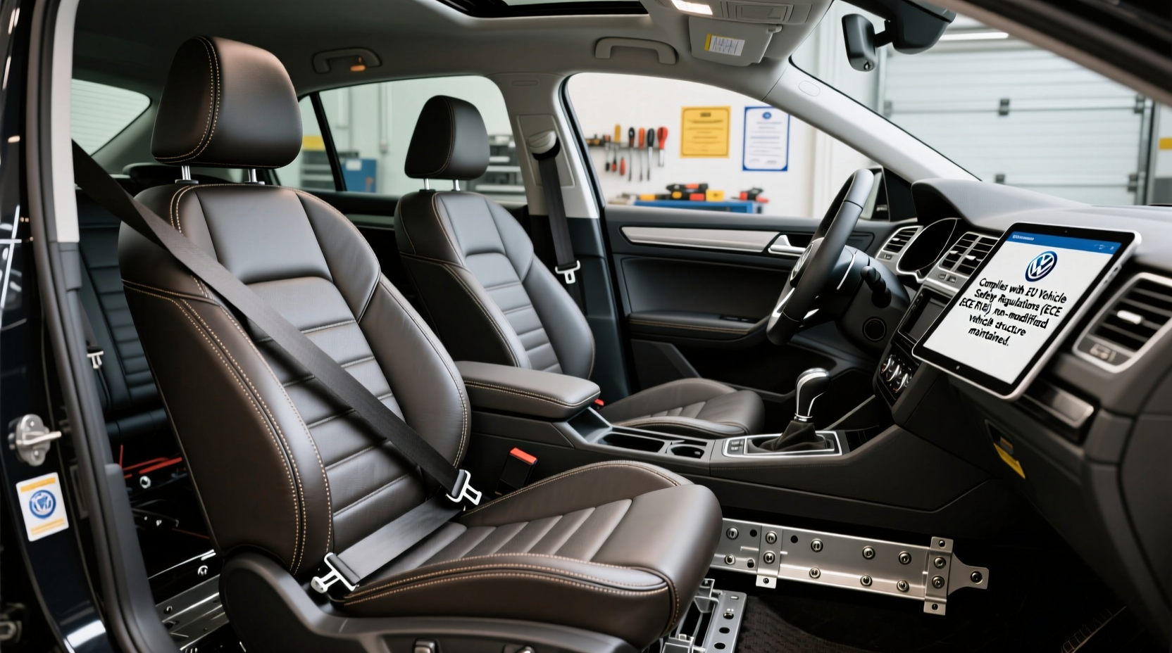 golf7 bucket seat install