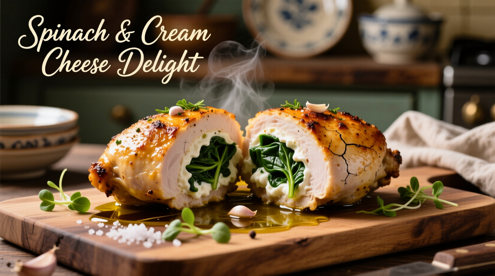 Perfect Spinach Stuffed Chicken with Cream Cheese Recipe