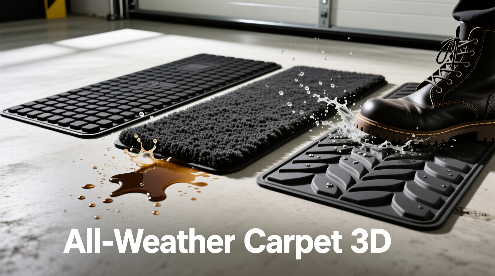 allweather vs carpet vs 3d mats