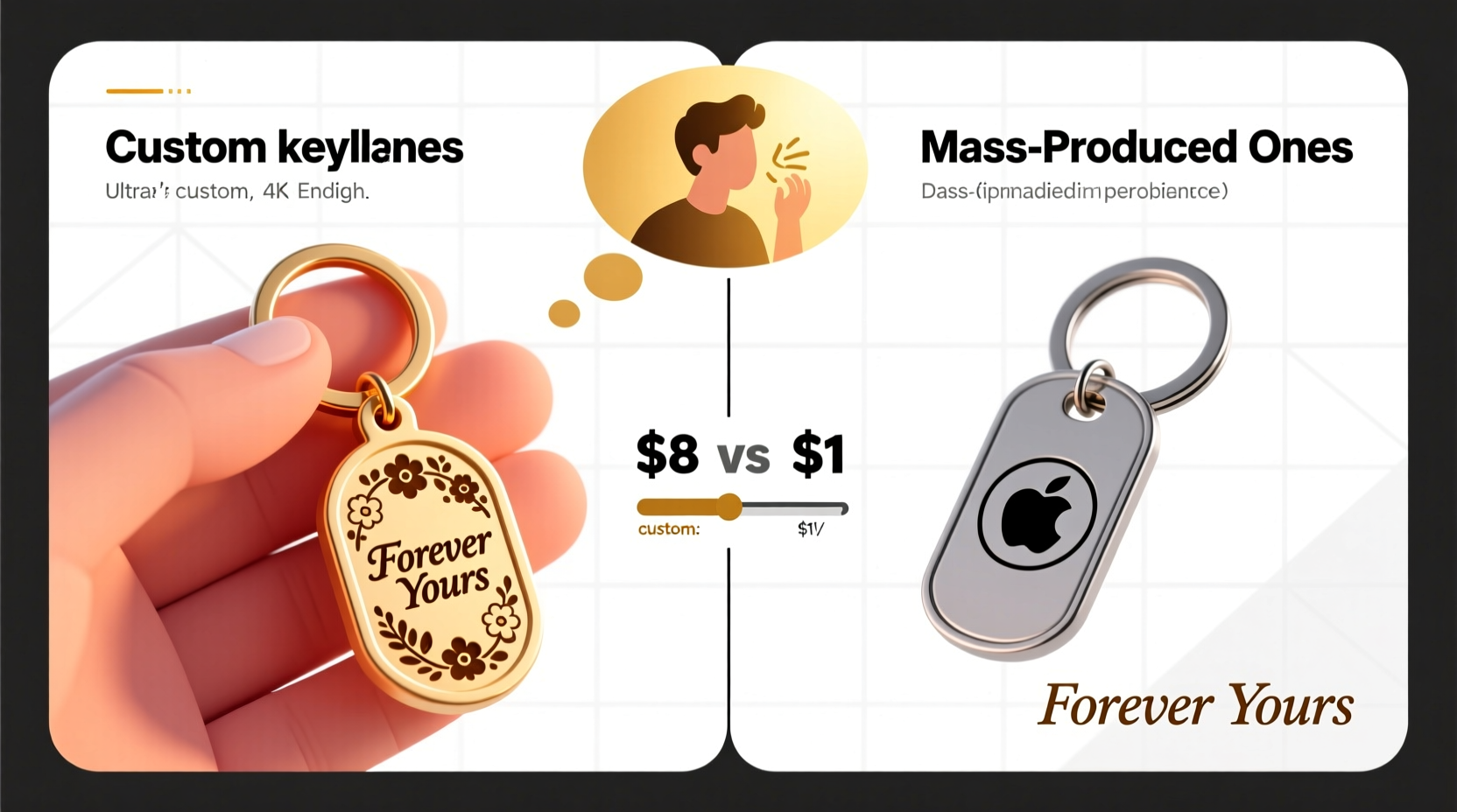 custom keychains vs mass produced are personalized keychains really worth the extra cost