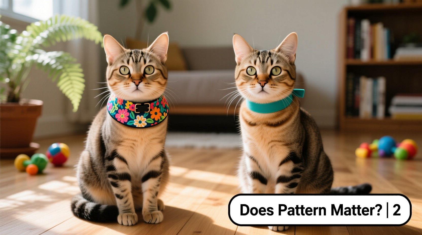 floral vs plain cat collars does the pattern matter to cats at all 2