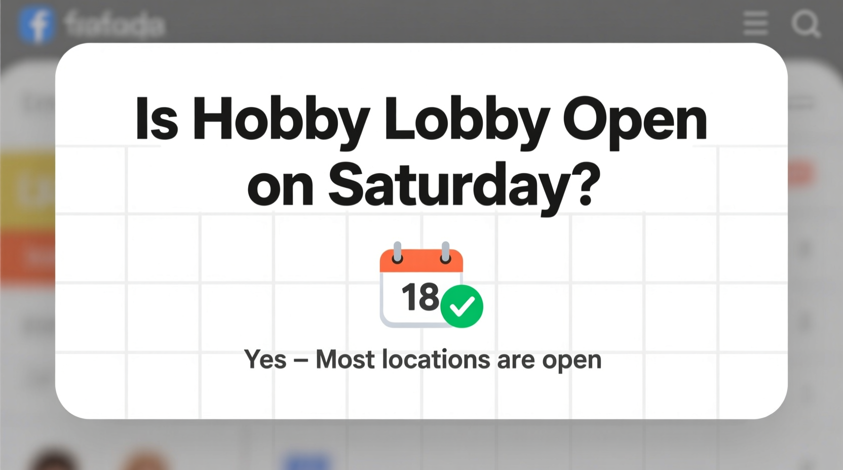 is hobby lobby open on saturday