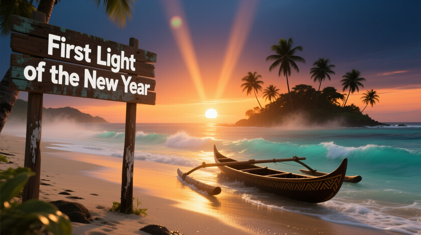 which country meets new year first