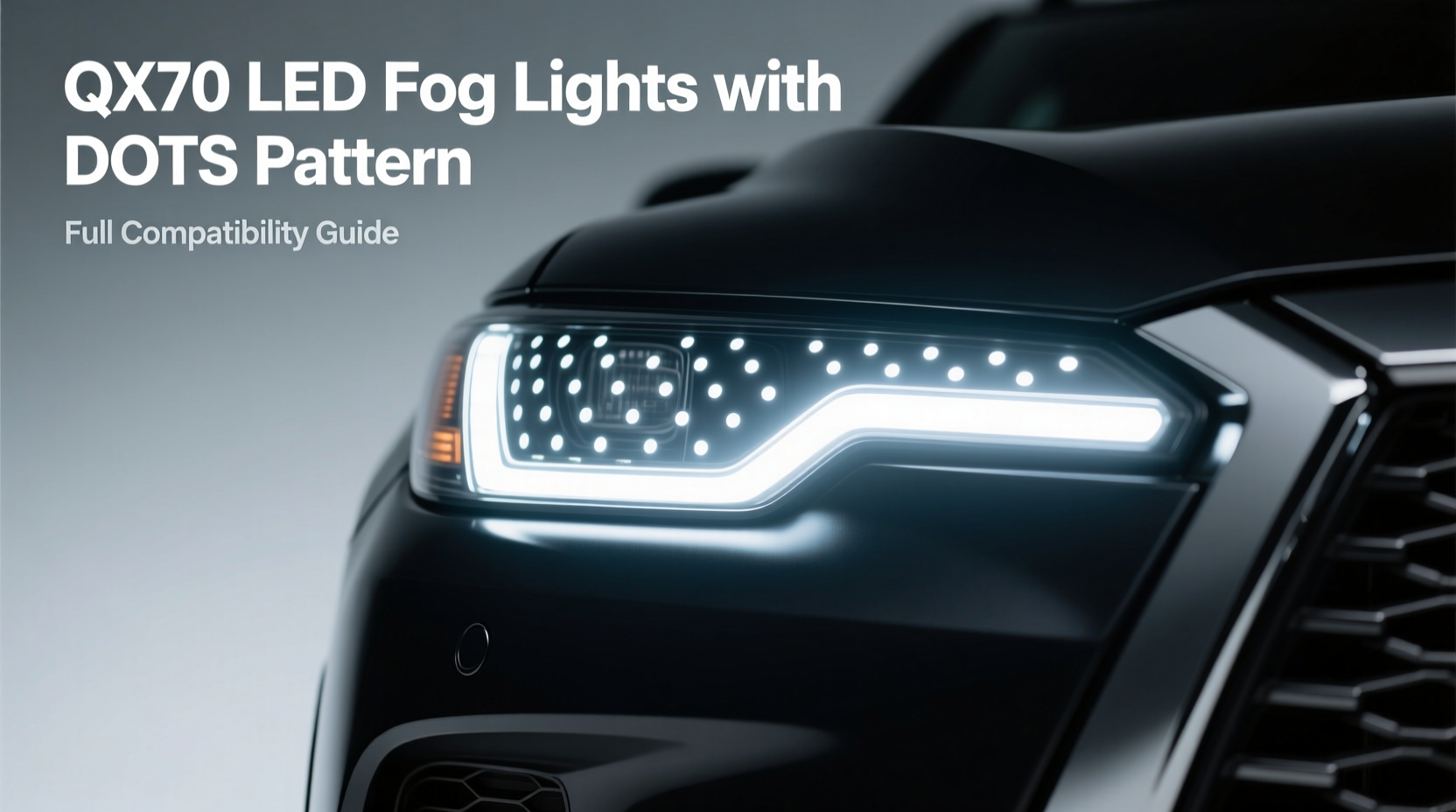 qx70 led fog lights dots