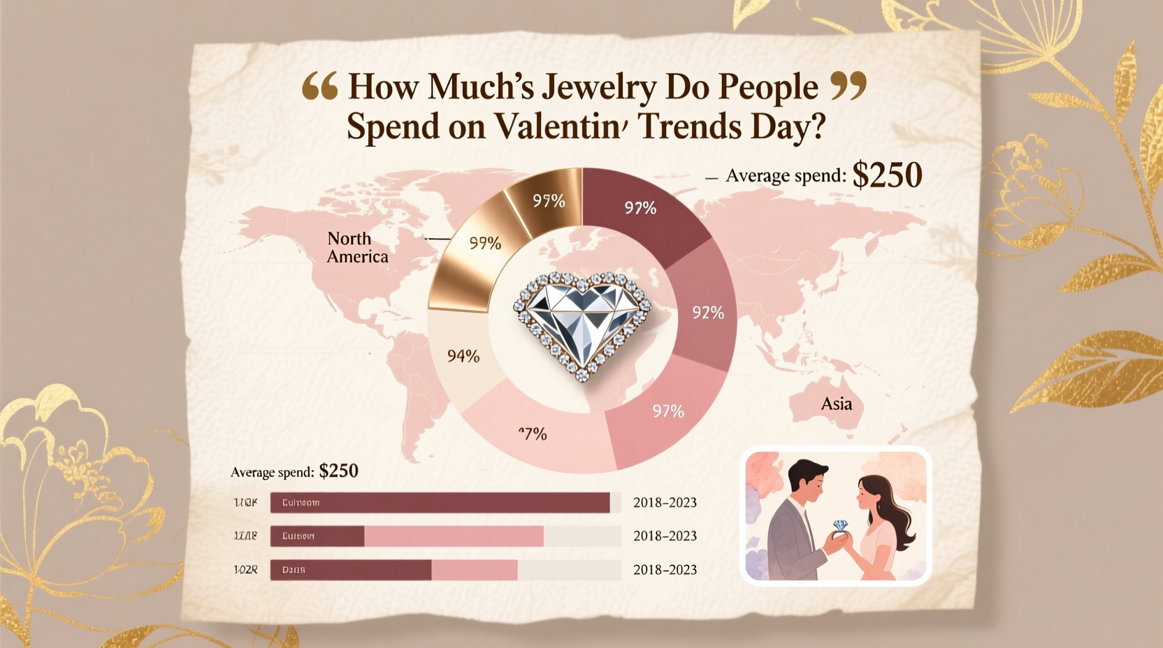 how much jewelry do people buy on valentines day