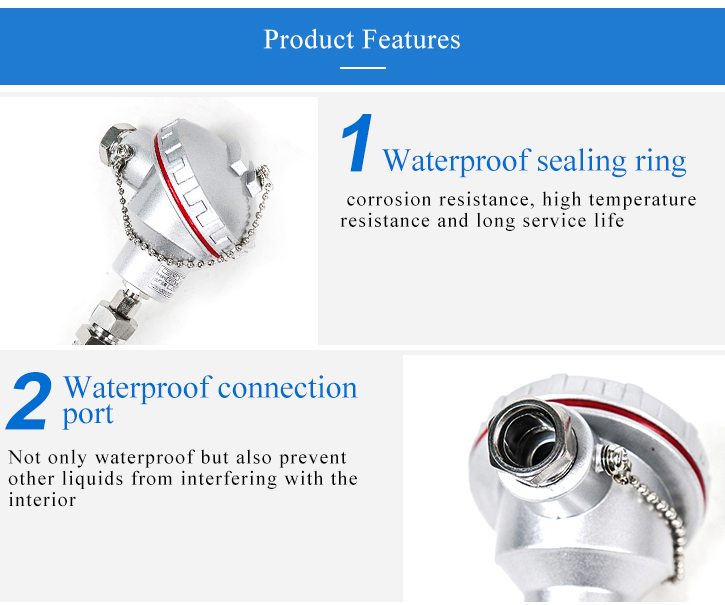 product-725-605 Temperature sensor transmitter probe type thermocouple pt100 temperature transducer