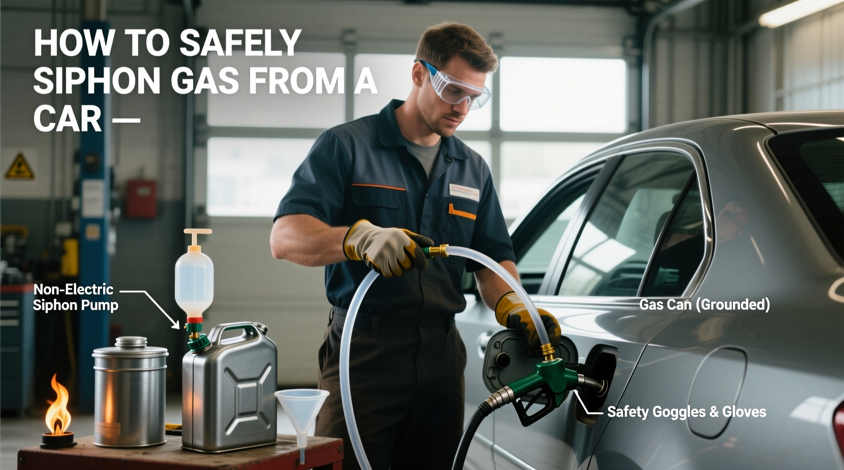 how do you siphon gas out of a car