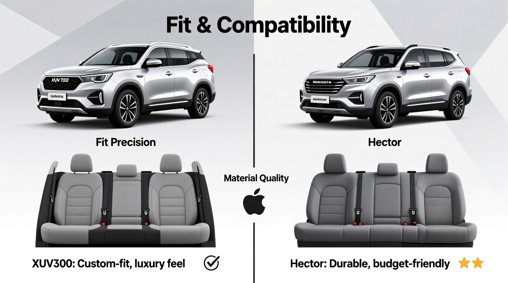 xuv700 vs mahindra hector seat covers