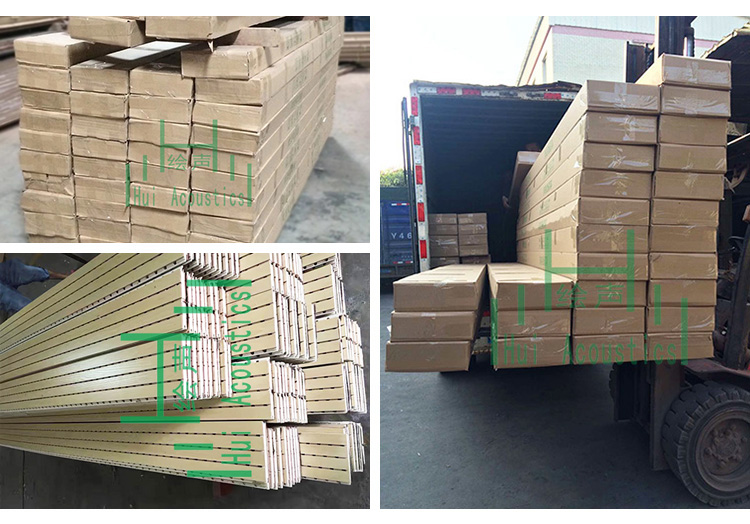 MDF Grooved Acoustic Panels Tongue And Groove Composite Wall Panel Ktv Grooved Acoustic Board Soundproofing Mat