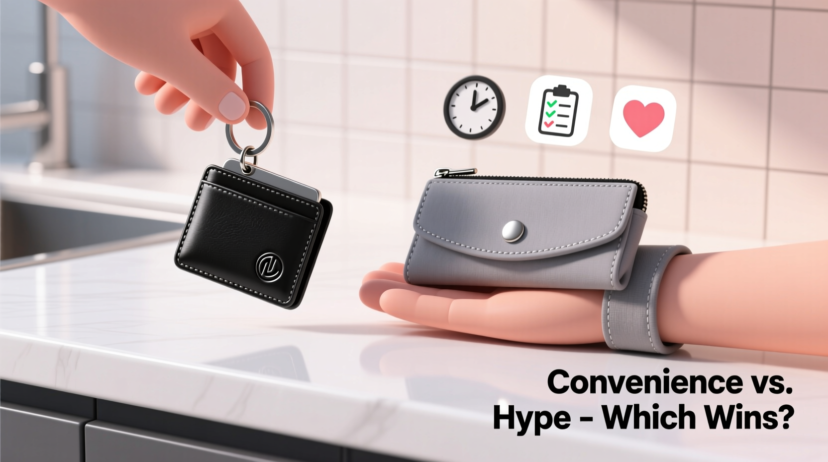 keychain wallet vs wristlet is one actually more convenient or is it just hype