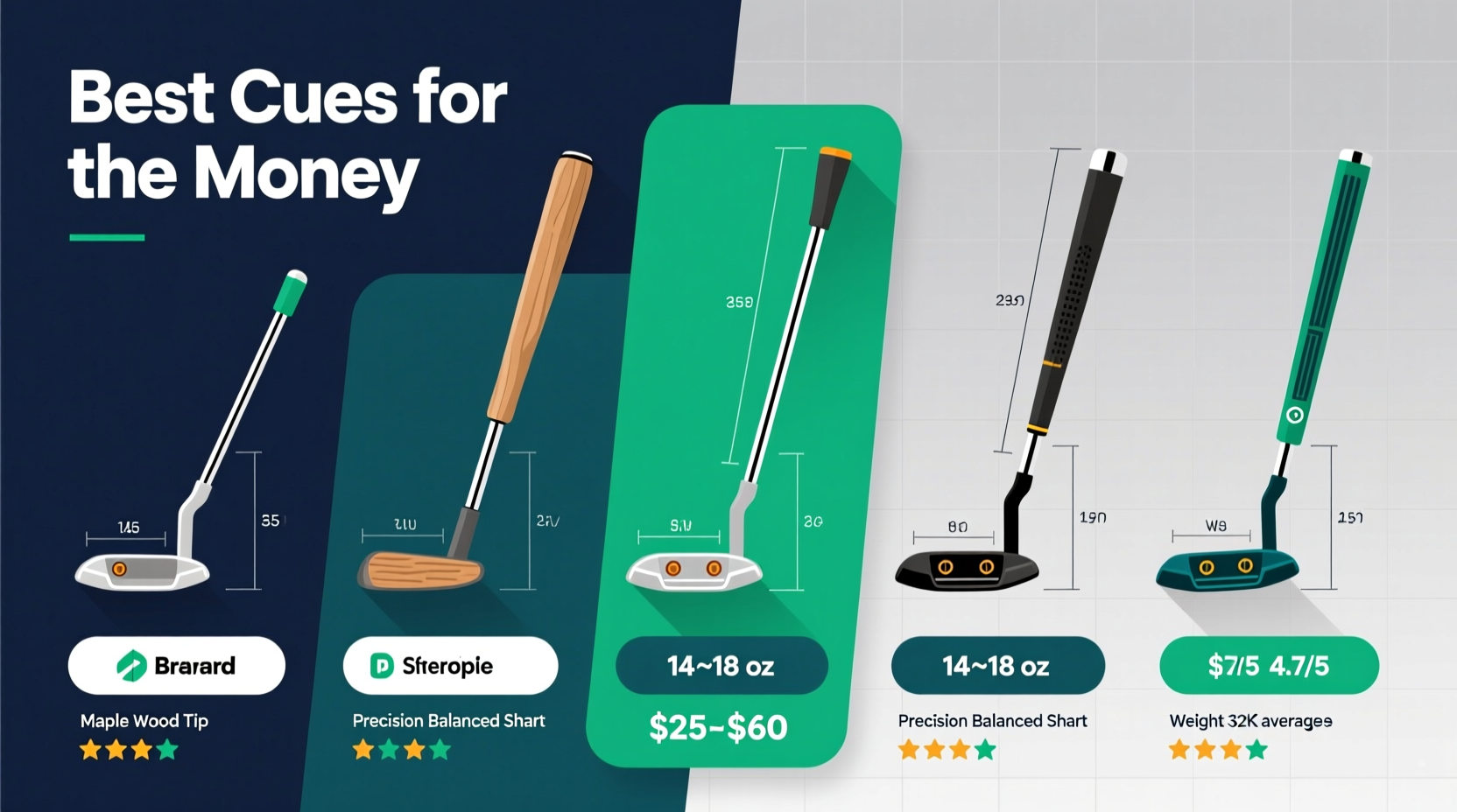 affordable and reliable choices for the best cues for the money