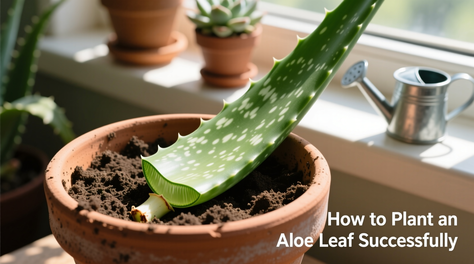 how to plant aloe leaf