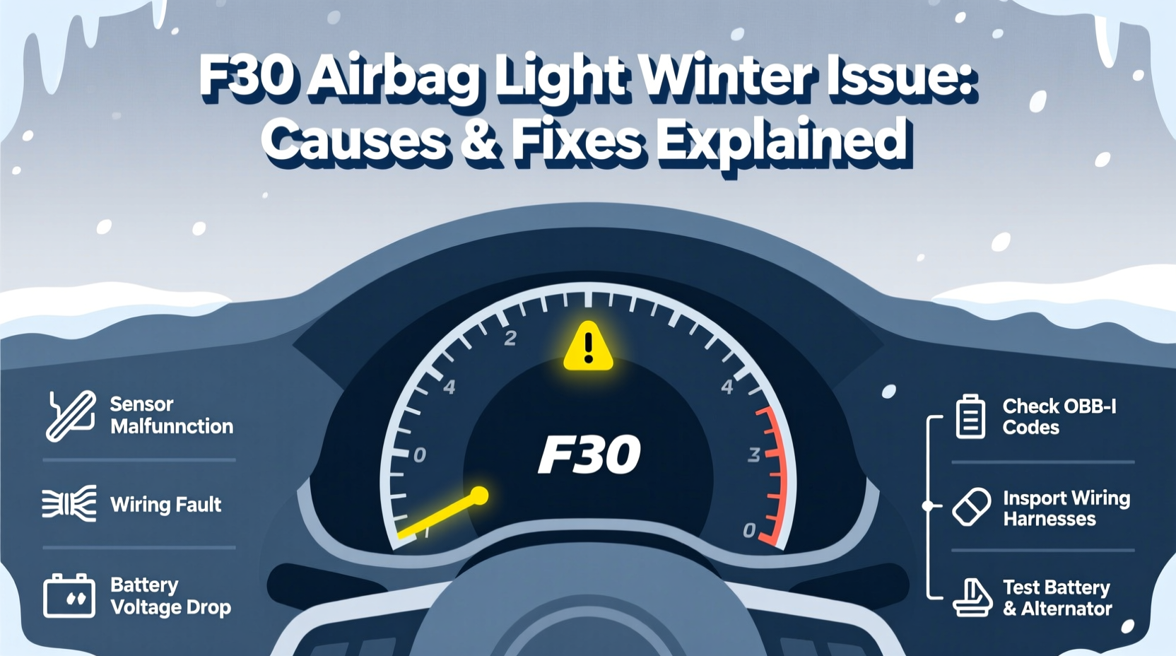 f30 airbag light winter issue