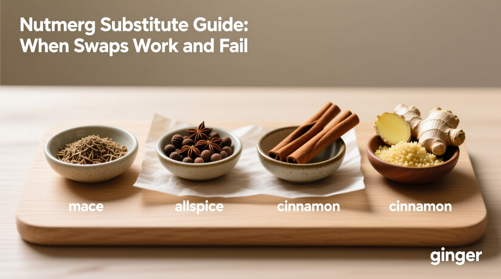 Nutmeg Substitute Guide: When Swaps Work and Fail