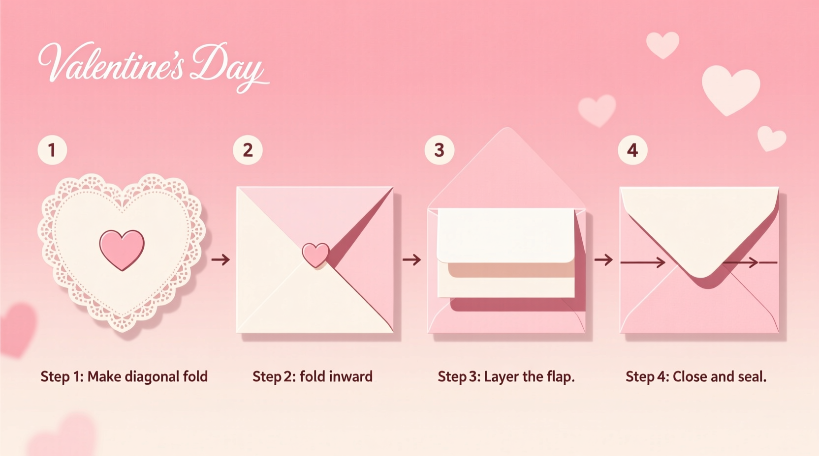how to fold a valentines day card