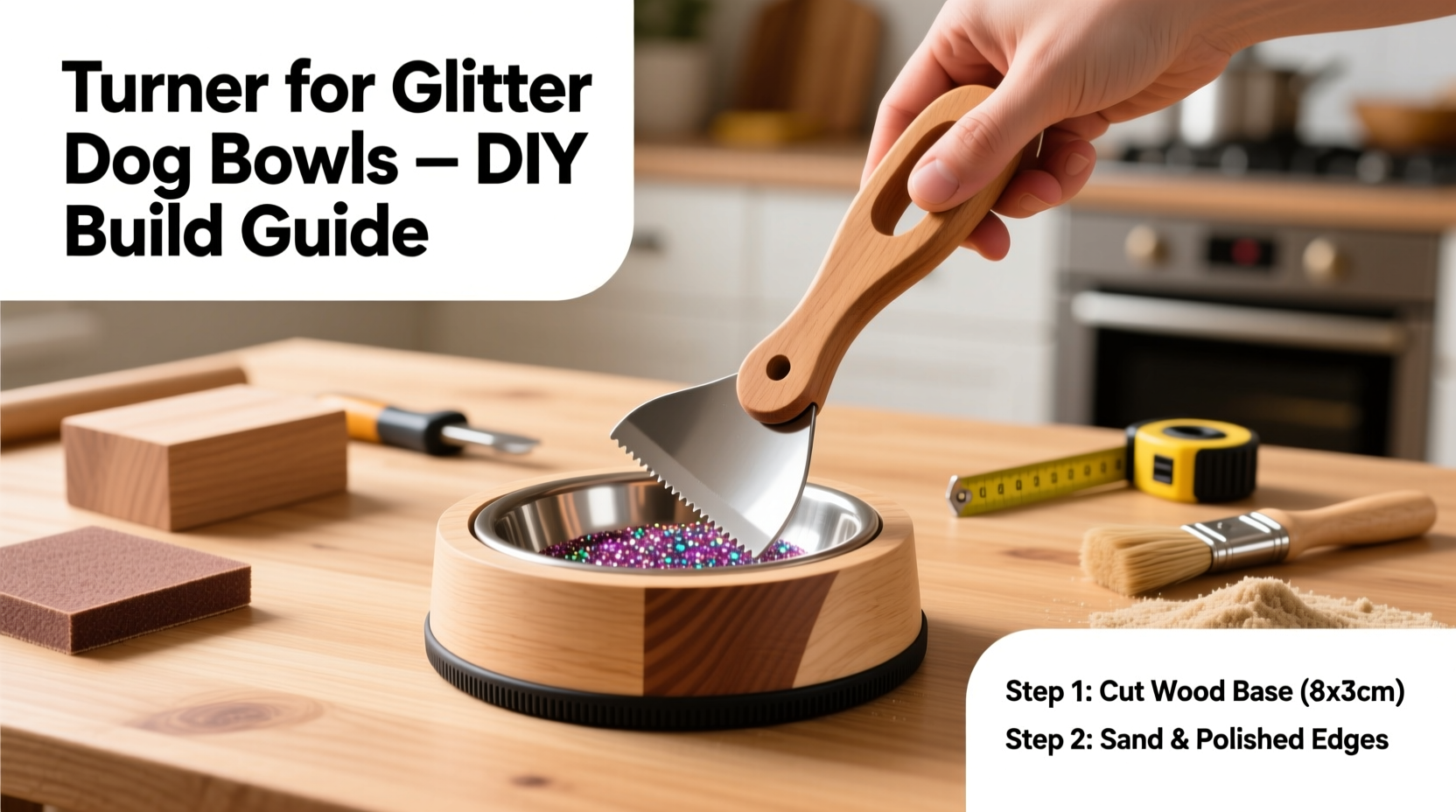 diy guide how to build an effective turner for glitter dog bowls at home