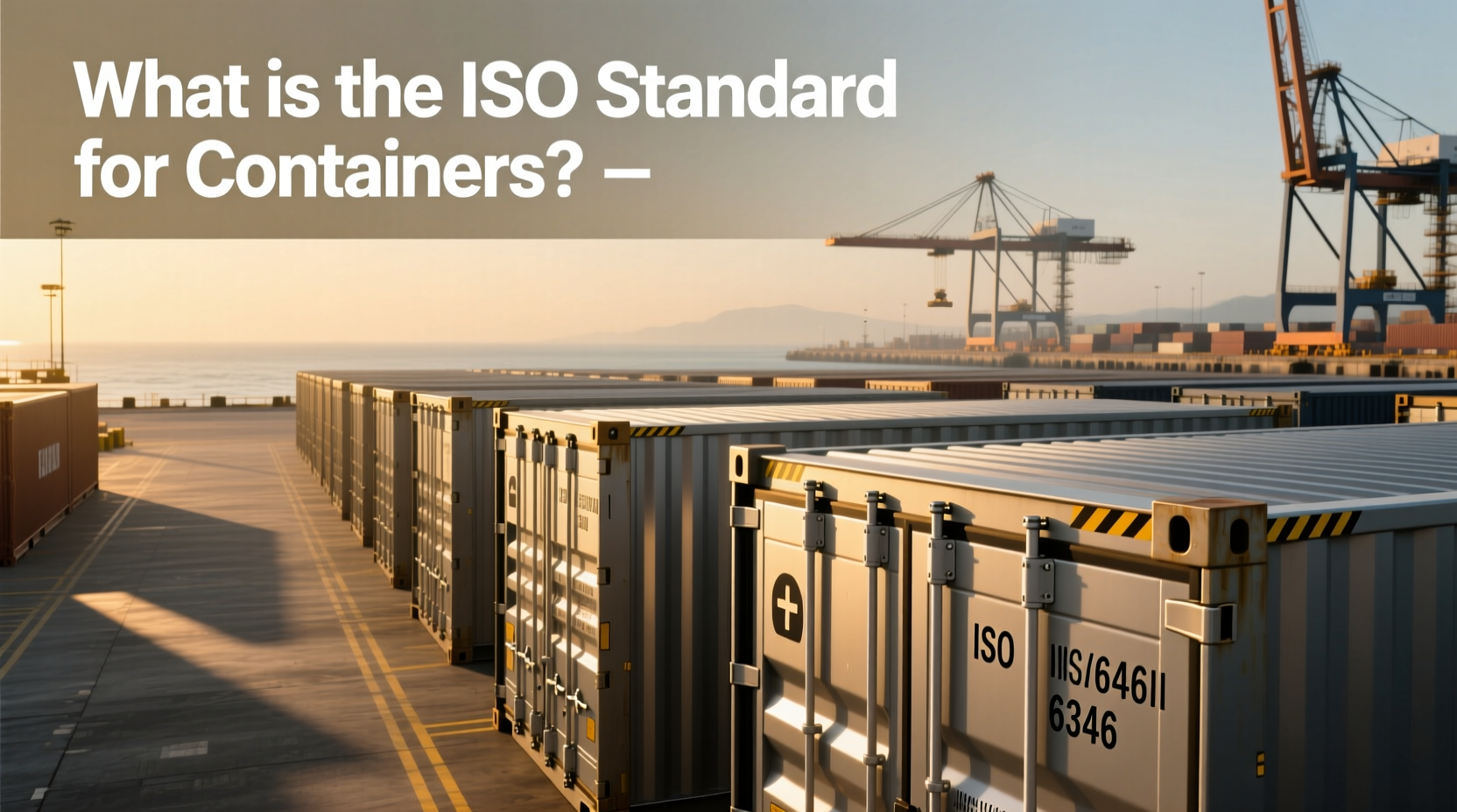 How to Choose Container ISO Corner: What Is the ISO Standard for Containers?