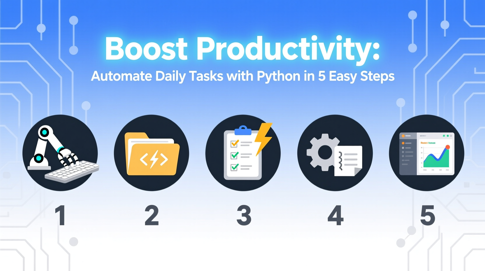 Boost Productivity: Automate Daily Tasks with Python in 5 Easy Steps