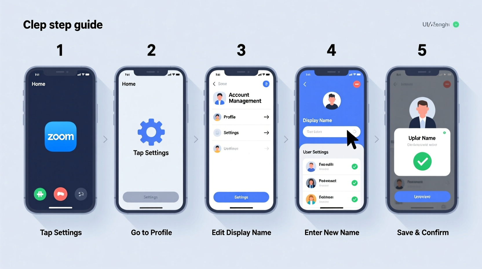step by step guide to changing your display name on zoom for every meeting