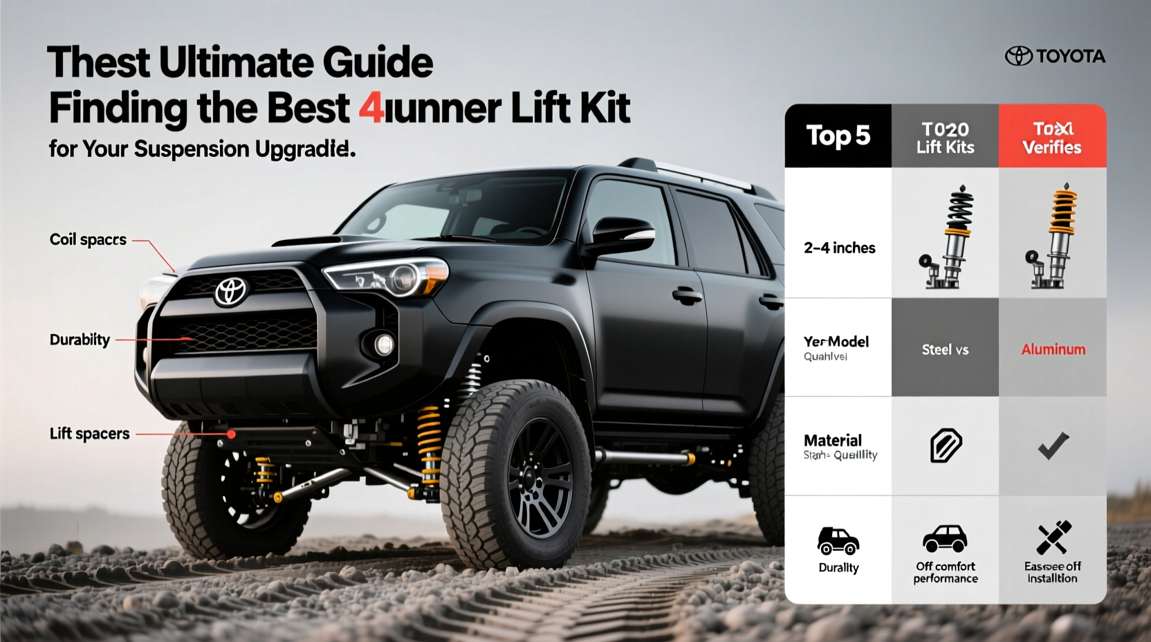 guide to finding the best 4runner lift kit for your suspension upgrade