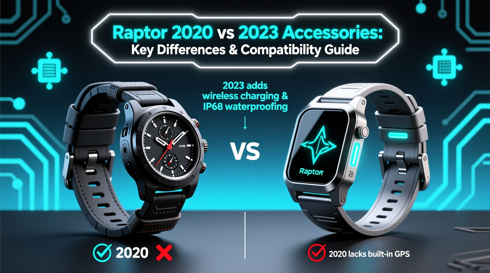 raptor 2020 vs 2023 accessories