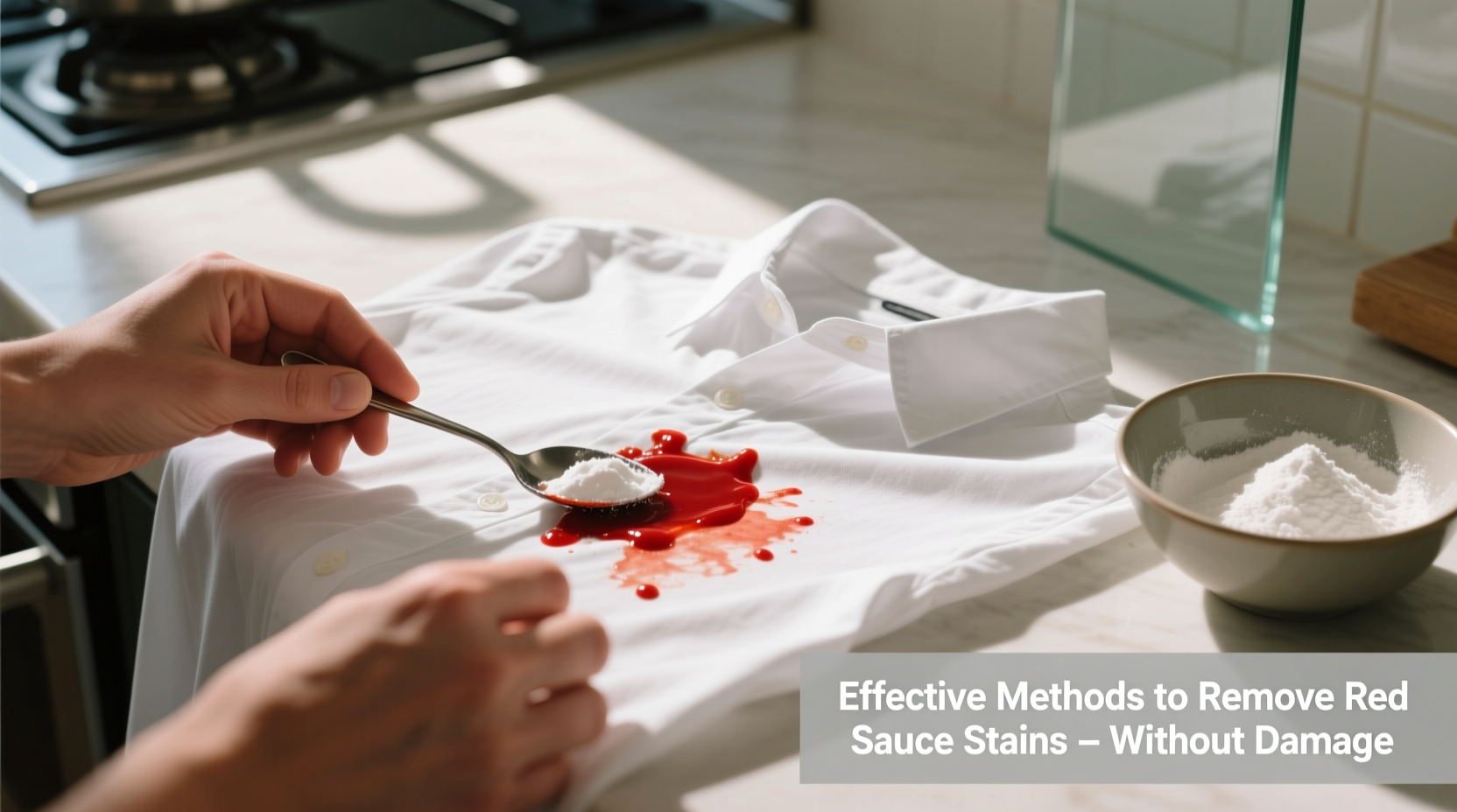 effective methods to remove red sauce stains from clothes and fabrics without damage