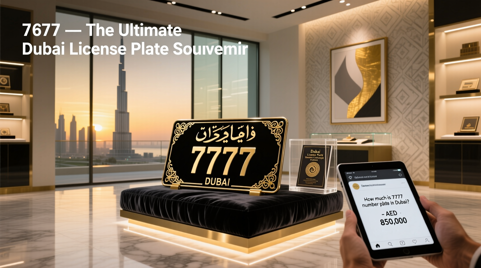 How to Choose Dubai License Plate Souvenir, How Much Is 7777 Number Plate in Dubai?