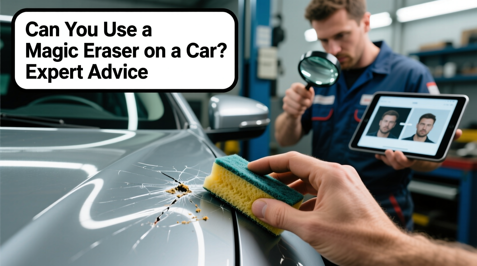 can you use a magic eraser on a car
