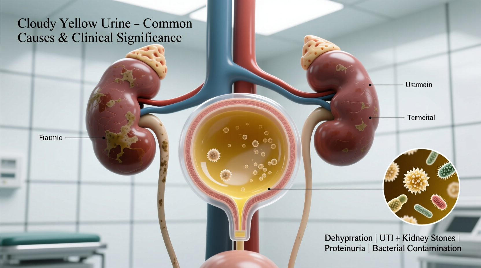 cloudy and yellow urine common causes and what it means