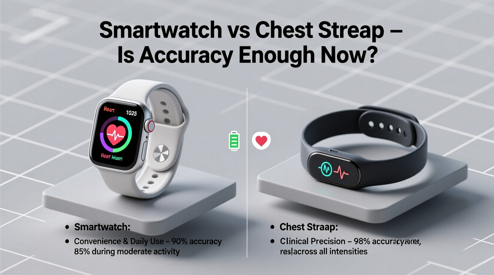 smartwatch vs chest strap for heart rate is the smartwatch really good enough now
