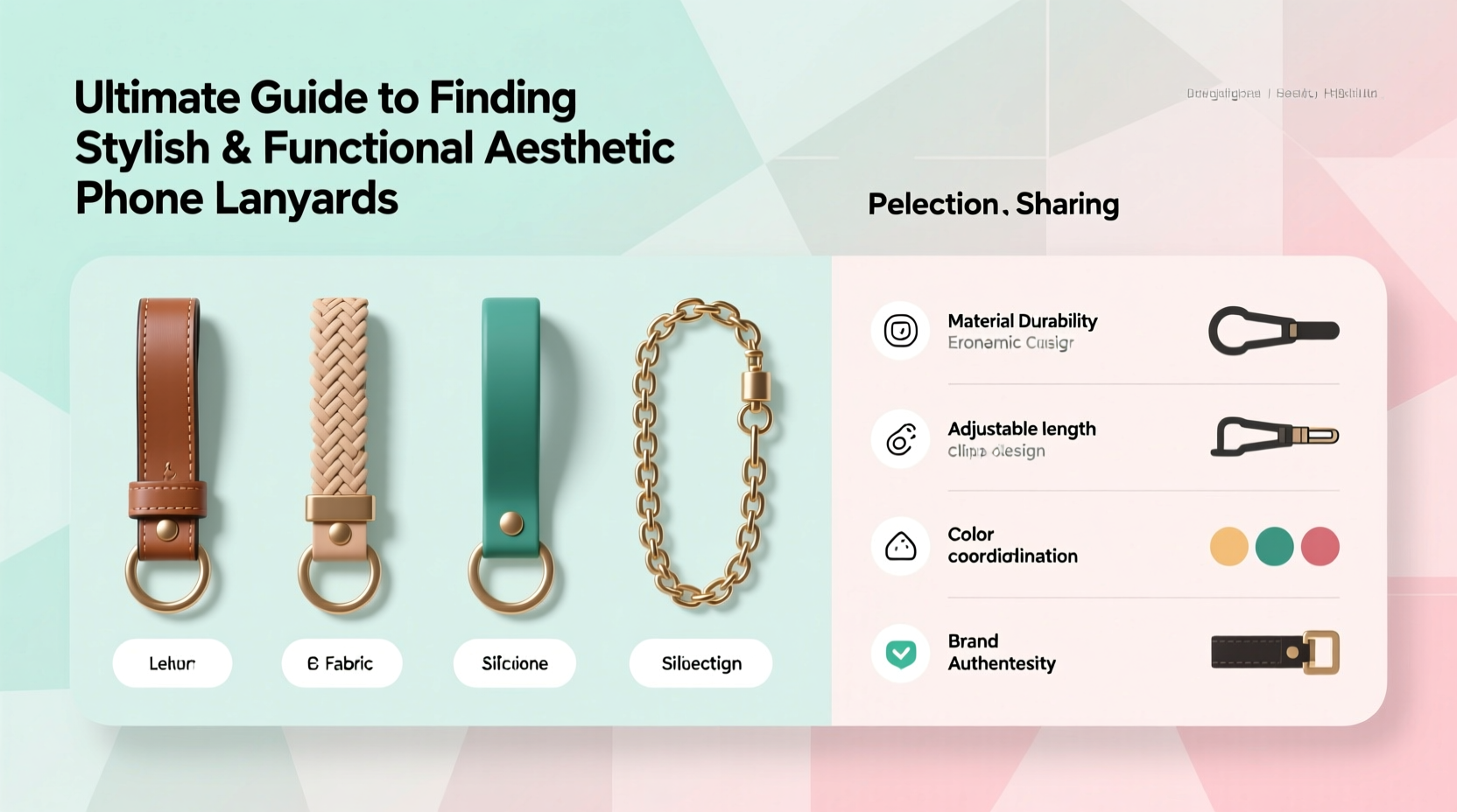 ultimate guide to finding stylish and functional aesthetic phone lanyards